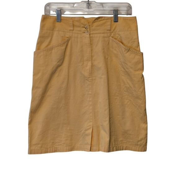 Steinebronn Dresses & Skirts - Steinebronn sport couture yellow vintage pencil skirt 10